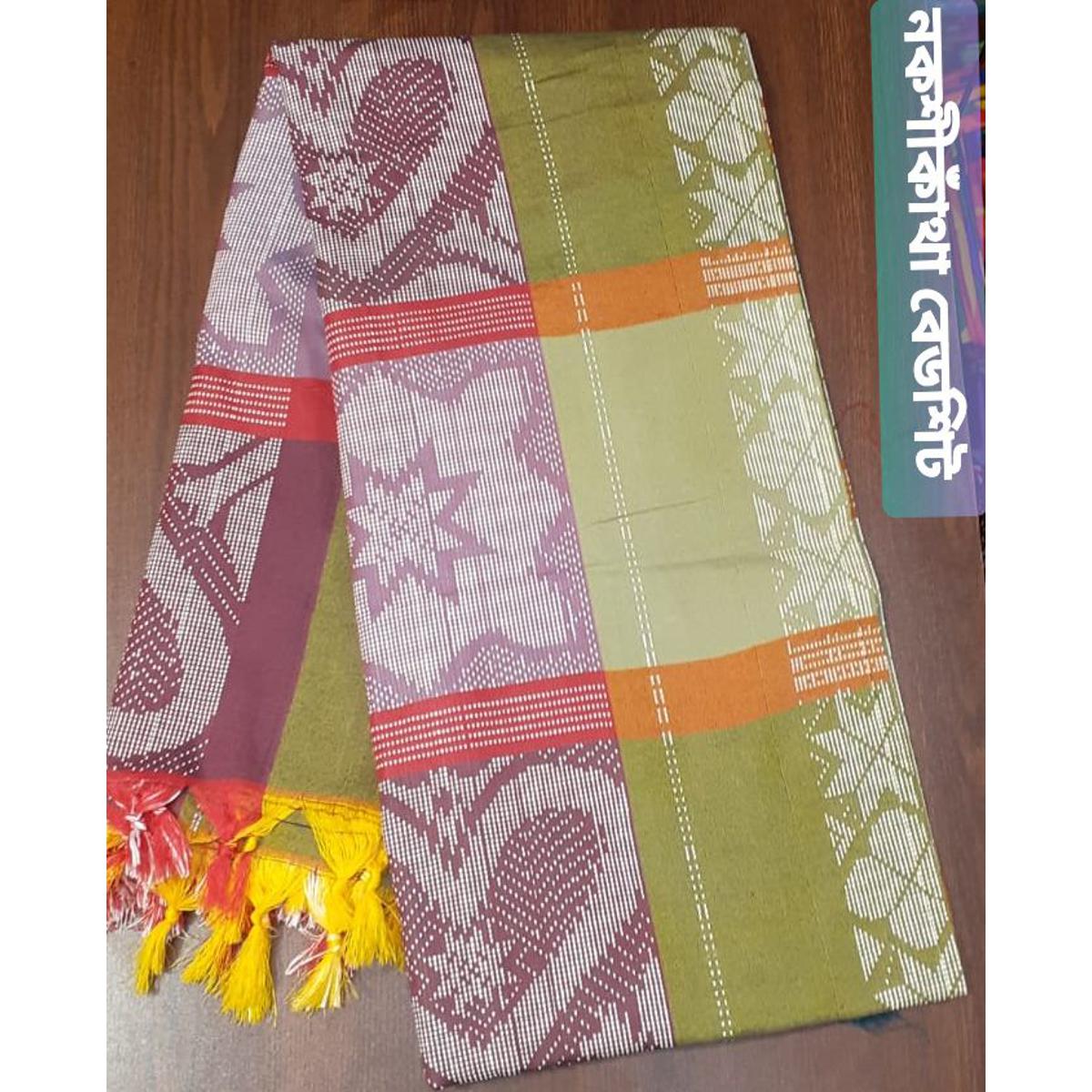 নকশীকাঁথা বেডশিট  Traditional Handcrafted Bed Sheet with Nakshi Kantha Embroidery Design