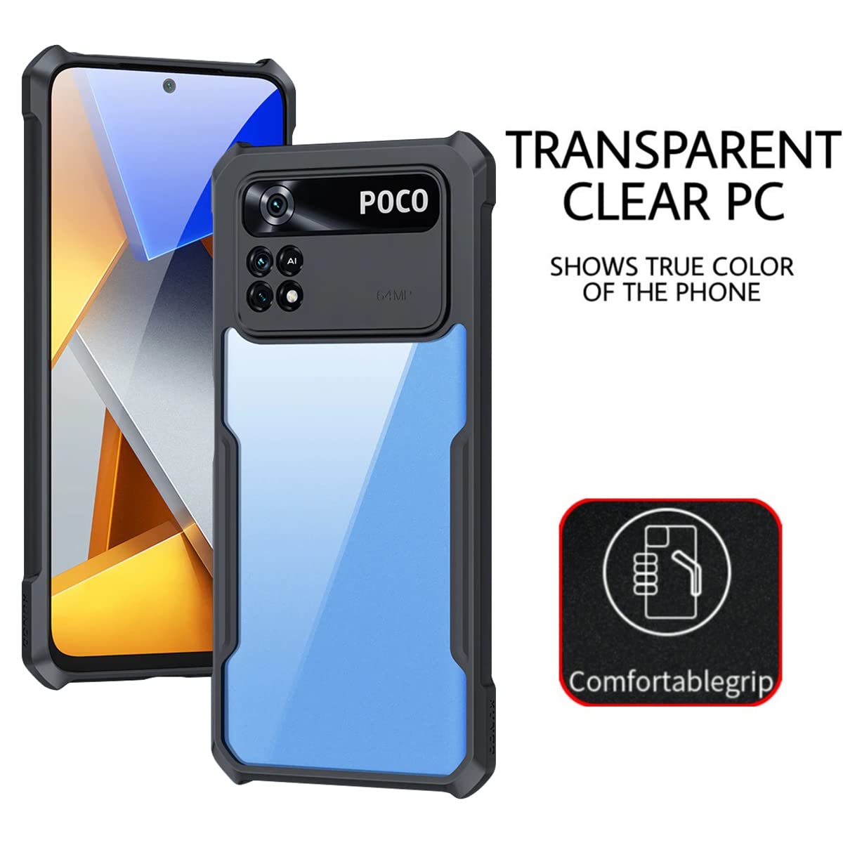 SEAHAI Cover Per Xiaomi Poco X6 PRO 5G, Silicone Morbido Ultra Sottile