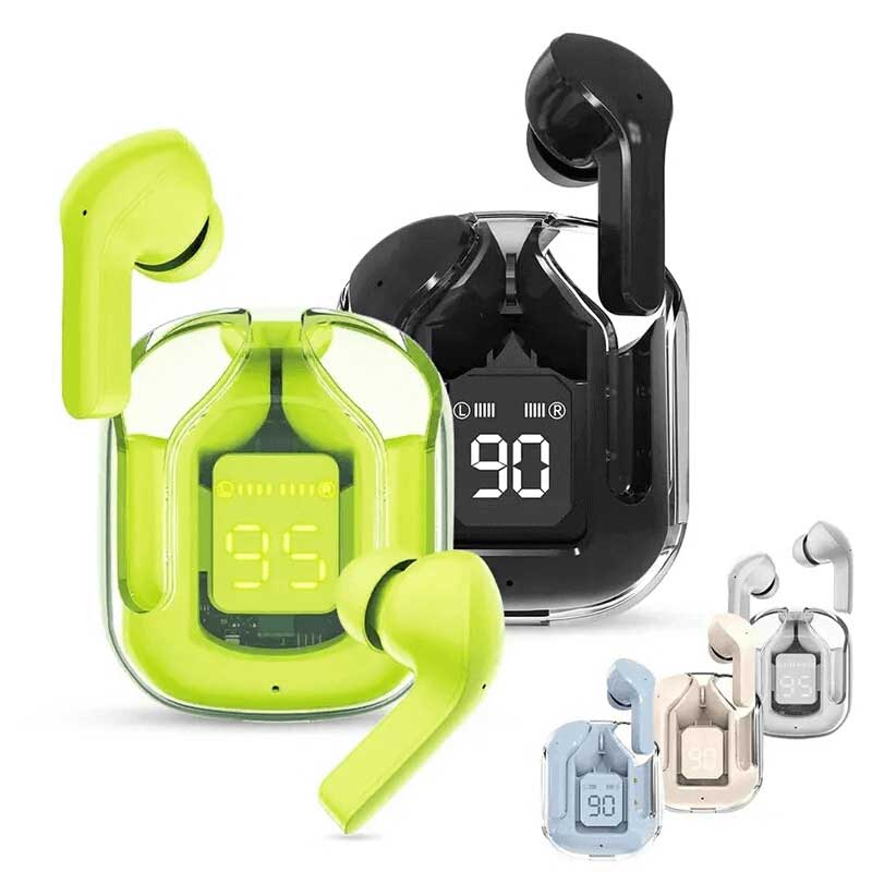 Original TRUE Ultrapods Wireless Earbuds with Display Transparent Design, Bluetooth 5.3 Water Proof, BEST TWS. 