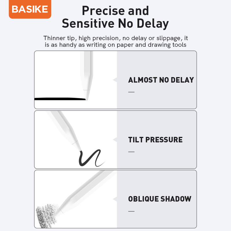 BASIKE CP09 Universal Stylus Pens Capacitive Touch Pen for Apple and Android. 