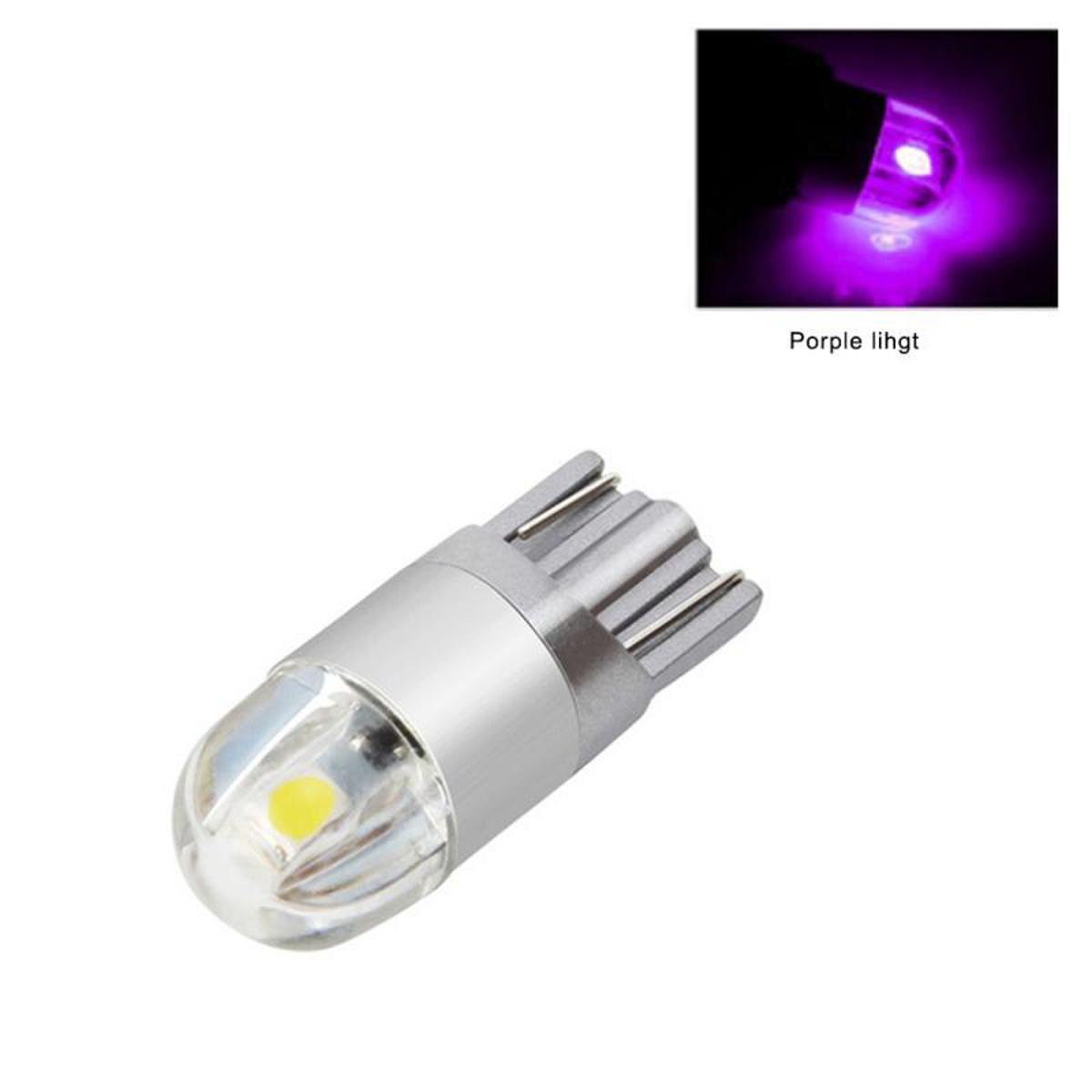 【VisioN Shop】purple T10 Car LED Reading Light Plate Light Lights External Light 2SMD 3030 194 168 Car LED Light Bulbs