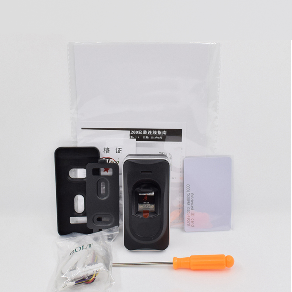 ZK FR1200 Fingerprint Sensor IP65 Waterproof RS485 Fingerprint RFID Card Reader For F18 Inbio Access Control System Login. 