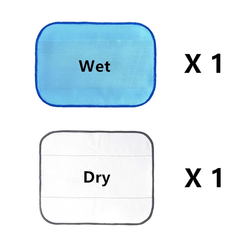 Wet / Dry Microfiber Mop Rag Cloth for iRobot Braava 321 380 320 380T Mint 5200C 5200 4200 4205 Floor Cleaning Robot. 