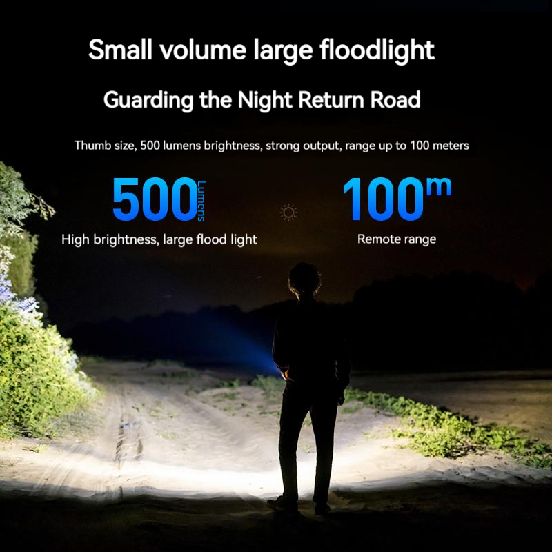 SFL1121(PHILIPS) type C rechargeable mini torch flashlight Strong light flashlight keychain lighting Mini mini emergency light. 