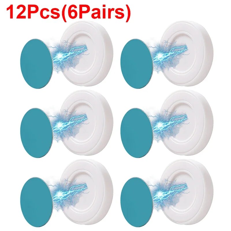 24/1Pcs Magnetic Hook Wall Mount Strong Magnet Holder Hook for Fridge Sticker Remote Control Storage Holder Home Organizer Hooks
