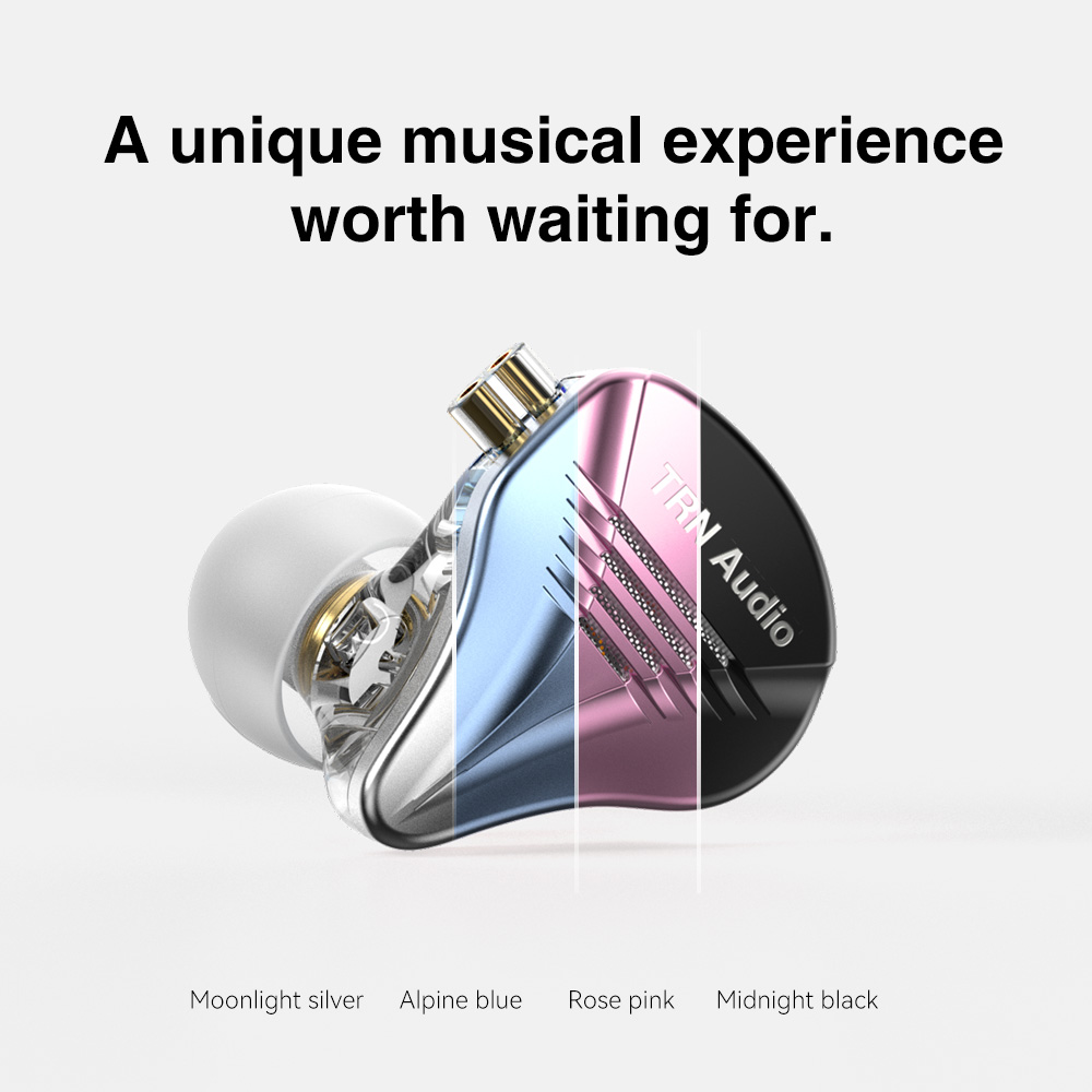 TRN TA2 HiFi Audio Triple Hybrid Driver(1DD+2 Knowles BA) Earphone IEM Metal Shell with Detachable Headset Running Headphone. 