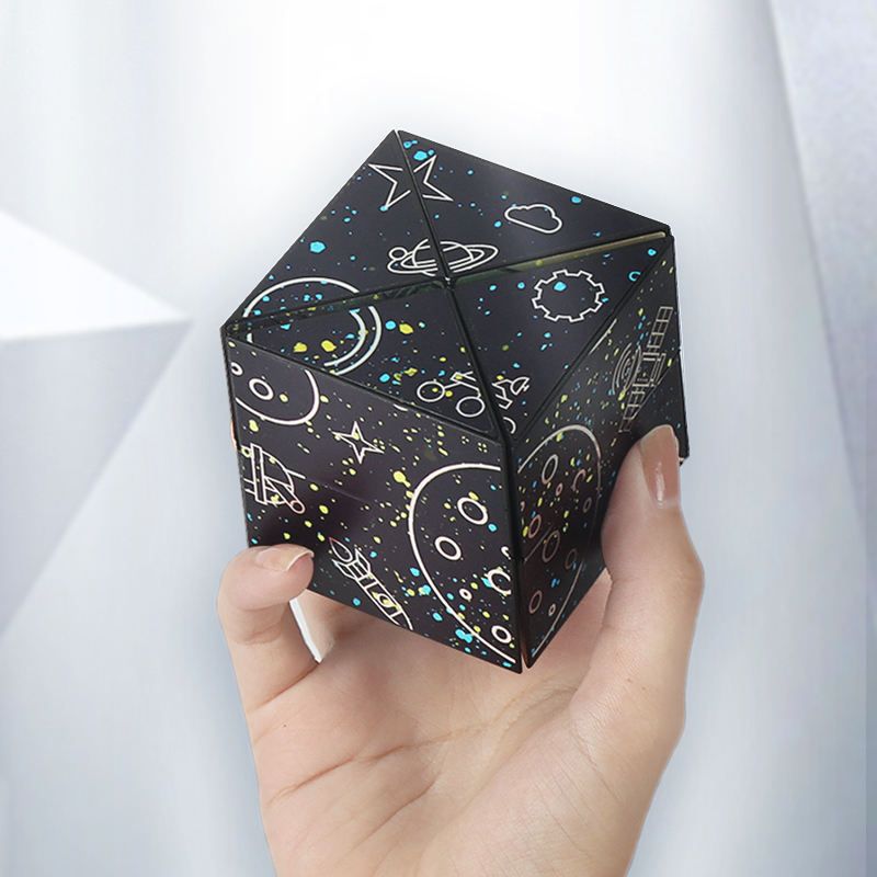 Star Sequin Folding Shape Shifting Box Infinity Cube Toy Partial Thinking Exercise Infinite Magic Cube Puzzle Fidget Stress Cubes. 