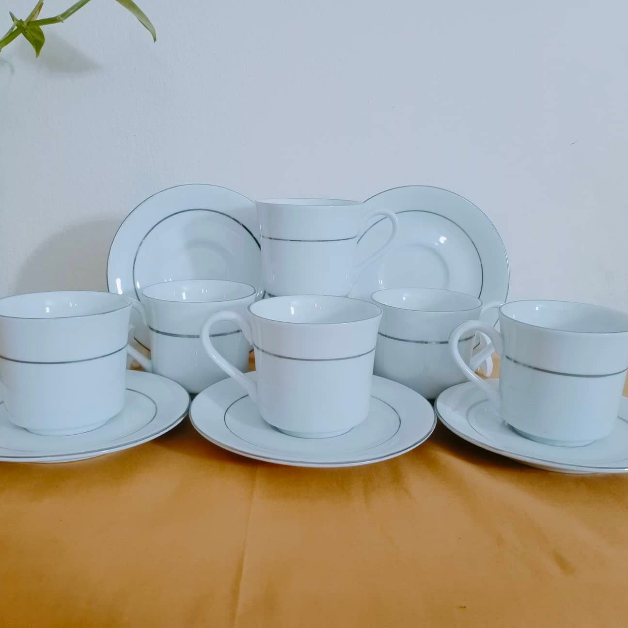Exclusive Tea Cup Set And Saucers 12 Pcs Ceramic - Elevate Tea Time With A Stylish Set Of Tea Cups And Saucers
