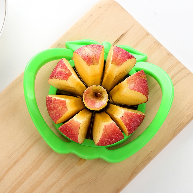 Apple Slicer Pear Peach Corer Cutter Mold Apple-shaped Kitchen Onion Fruit Cutting Knife Cut Apples Dividers Peeler Cooking Tool-. 