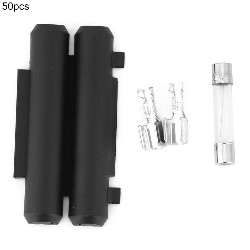 50Set 6x30 6.35x30 6.35x31.75 Plastic Fuse Holder +Peanut Terminal with 10A. 