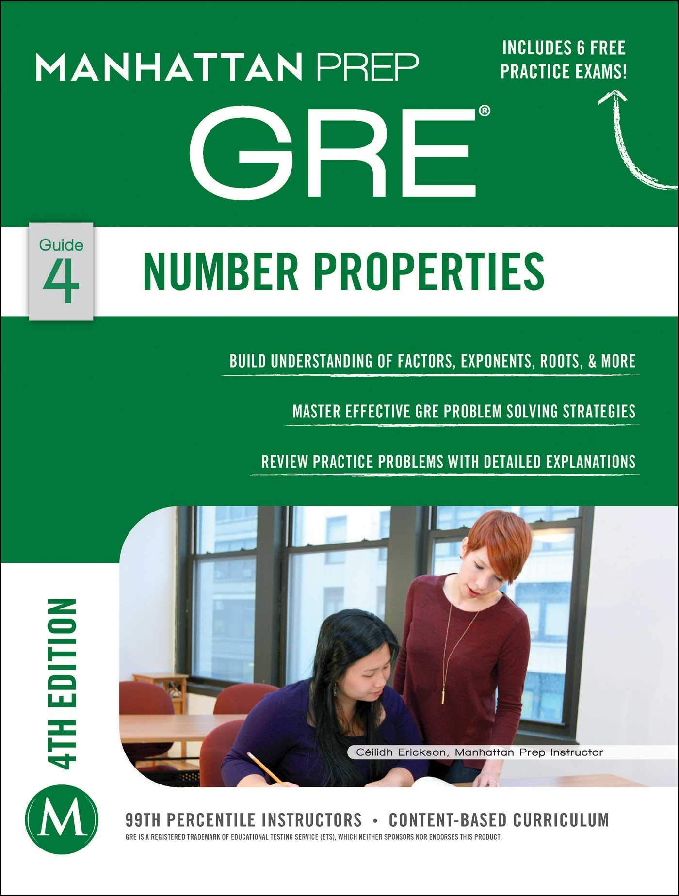 GRE Number Properties (Manhattan Prep GRE Strategy Guides Book 4) by Manhattan Prep Publishing (White Print). 