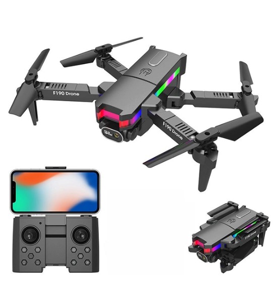 F190 RC Mini Drone with Dual Camera Hd 4k WIFI FPV Fixed Altitude Brushless Motor RC Quadcopter Helicopter. 
