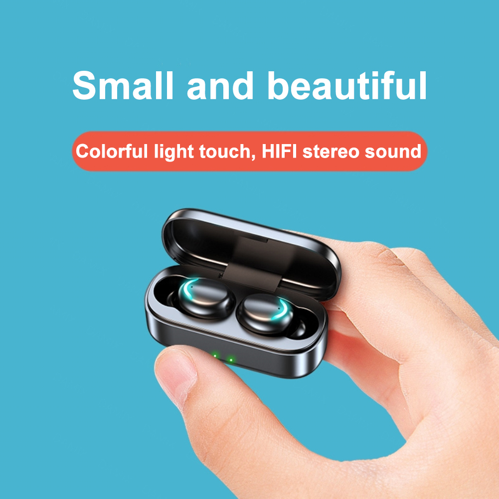 New style smiling face reduce the noise Wireless Bluetooth-compatible headset HIFI TWS 5.0 Ears are super small. siri waterproof Sports earphone Game headset android IOS Universal equipment safe portable. 