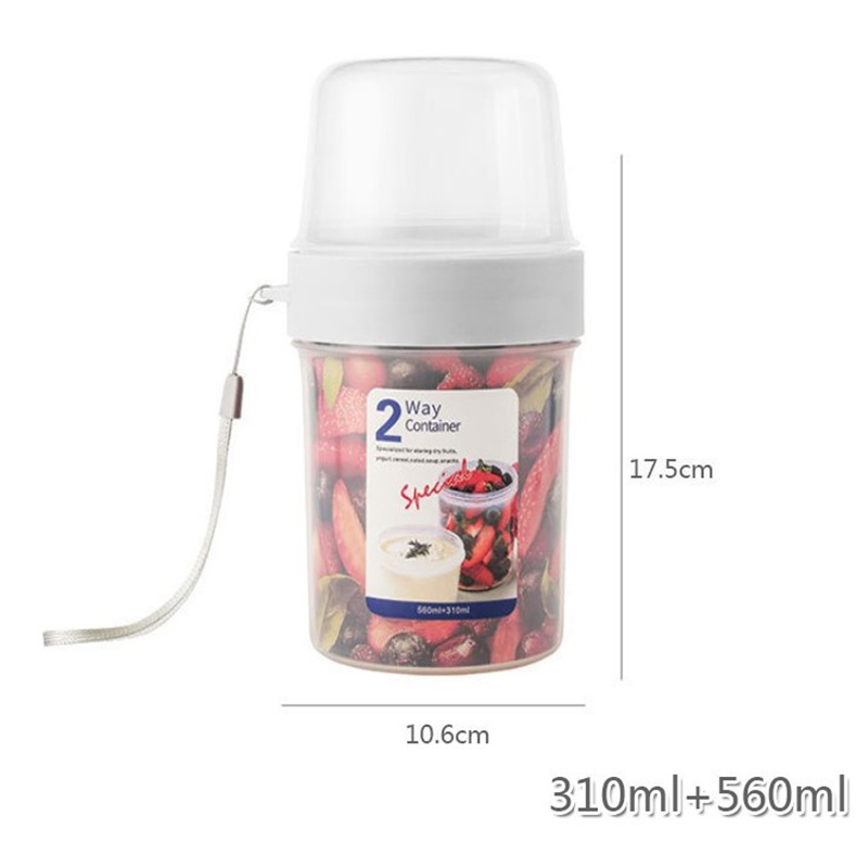 Breakfast Oatmeal Cereal Nut Yogurt Salad Cup Seal Container Sauce Cup Lid Bento. 