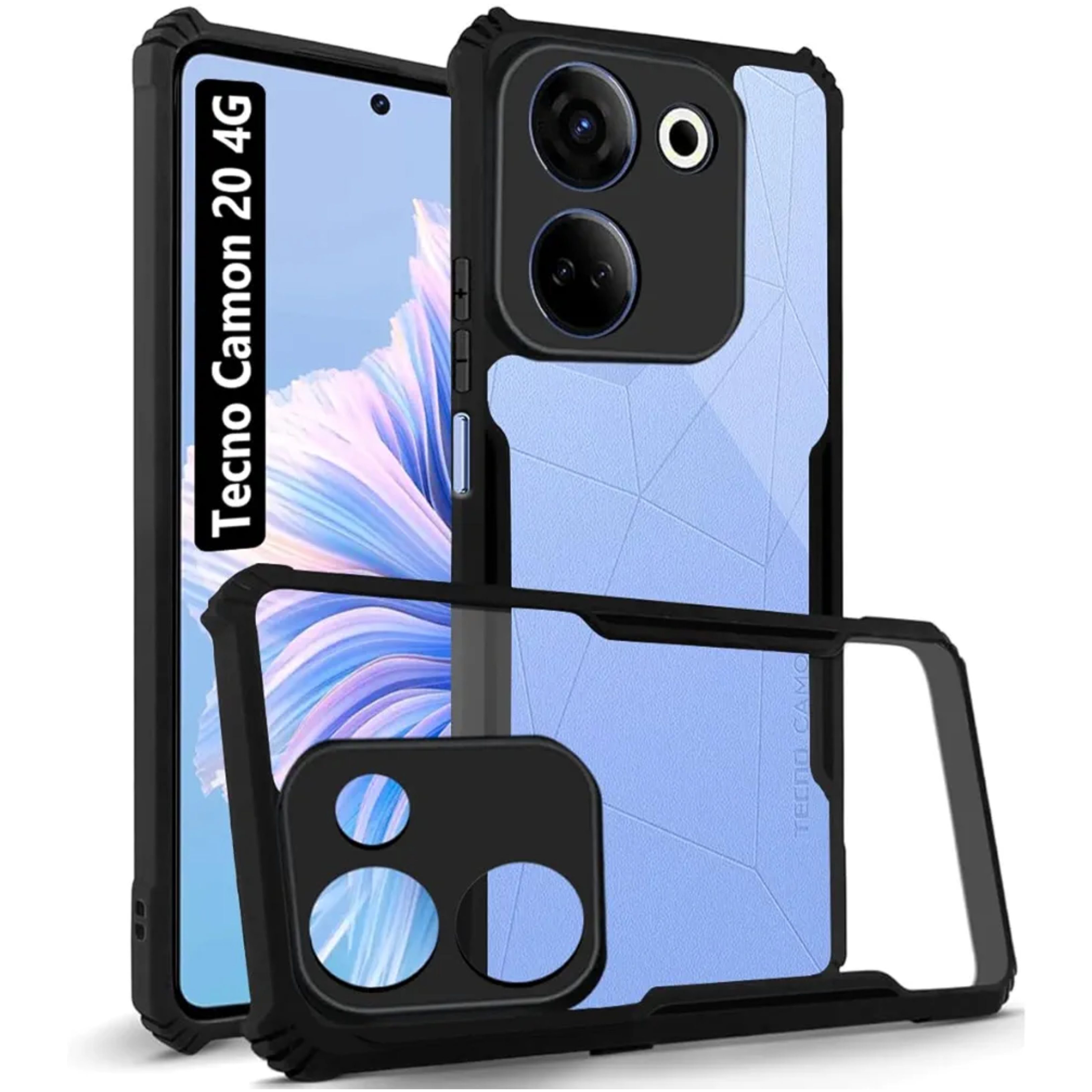 New Design Xandhu Shockproof Transparent Cover For Tecno Camon 20
