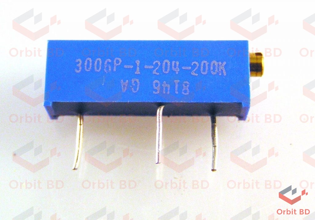 3006 204 200K Multiturn Precision Variable Resistor Cermet 200K Ohm Potentiometer 200K Ohm 204 3 Pin 750mW 19mm Trimpot Trimmer Side Linear Trimming Potentiometer VR Pot Electrical Circuitry & Parts. 