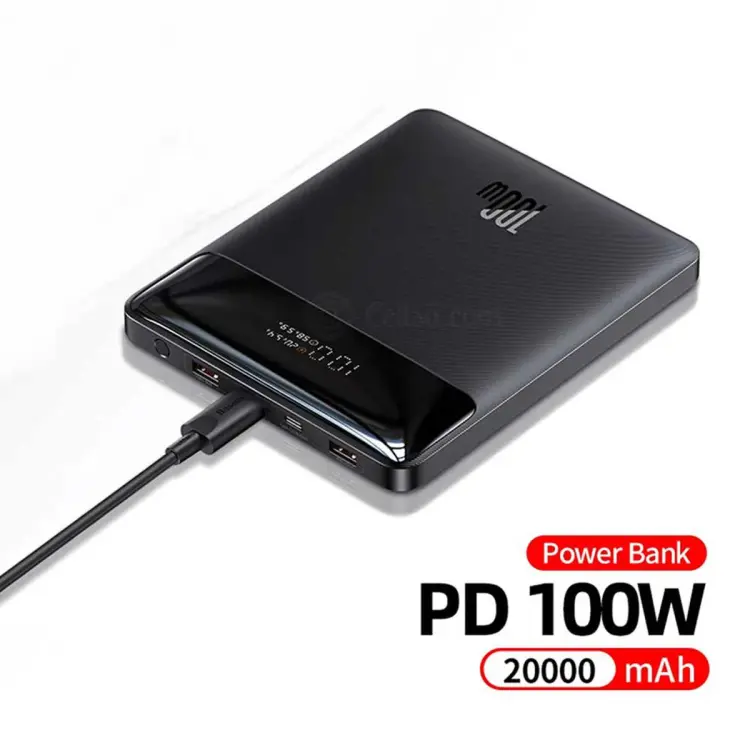Baseus 100W Power Bank 20000mAh Type C PD Fast Charging Powerbank