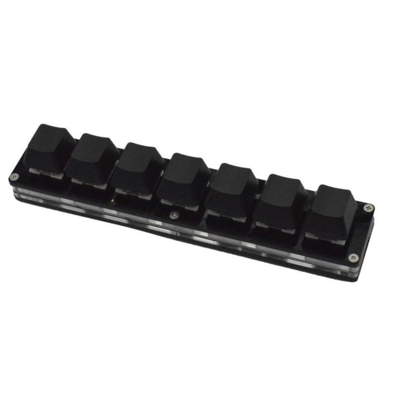 7 Keys Black Custom Mini Keypad Numpad Mechanical Keyboard OSU Programming Macro Keyboard For Photoshop Gaming. 
