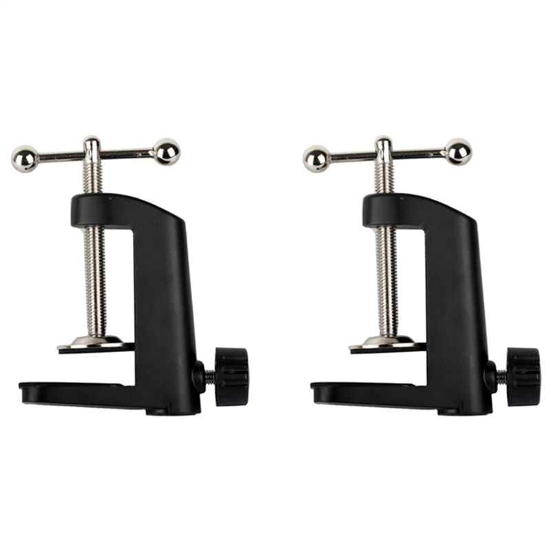 TWEXQNY 4X Heavy-Duty Metal Table Mounting Clamp for Microphone Suspension Boom Scissor Arm Stand Holder