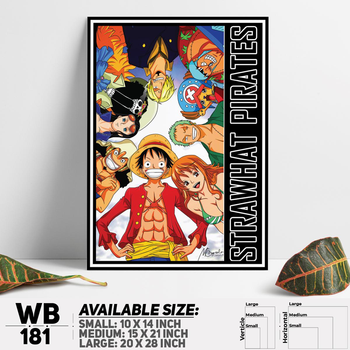 One Piece Anime Manga series Wall Canvas For Home Decoration Wall Canvas Painting Canvas Art - WB181 - Zoom Decor - Minimalistic Sophistication. 