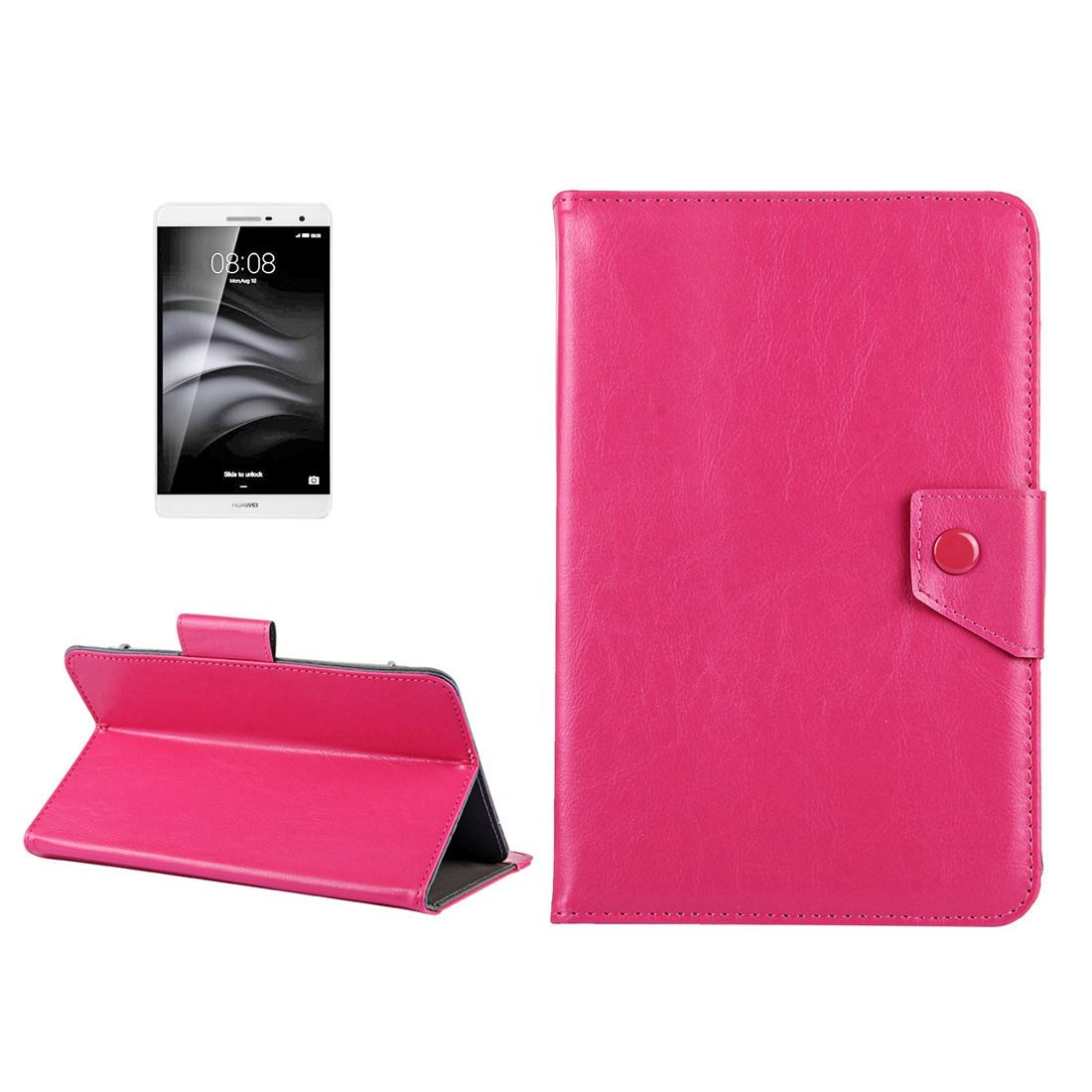 7 inch Tablets Leather Case Crazy Horse Texture Protective Case Shell with Holder for Galaxy Tab A 7.0 / T280 & Tab 4 7.0 / T230 & Tab Q T2558, Colorfly G708, Asus ZenPad 7.0 Z370CG, Huawei MediaPad T1 7.0 / T1-701u. 