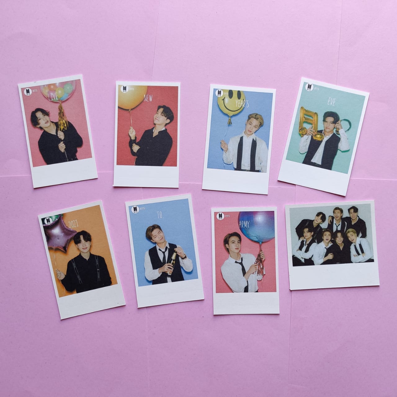 Customized Polaroid style Cards 3"*4" (8 piece set)//choose your own custom design and get your customised photocards.