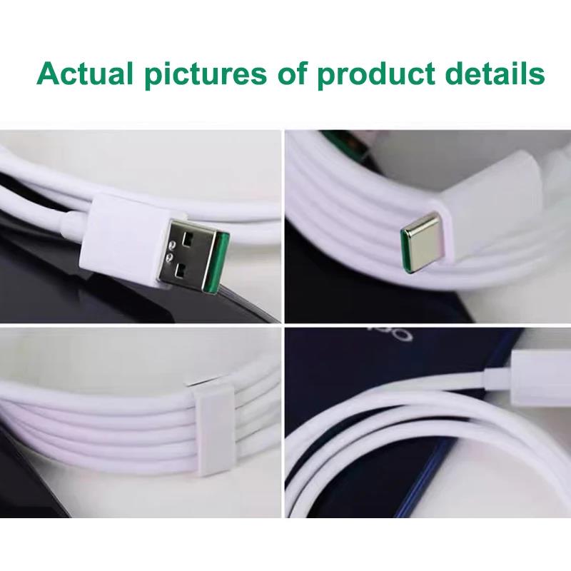 Original OPPO Cable Usb Type C Super Vooc Fast charging Charger Wire OPPO Find X5 X6 X3 Pro N2 Flip Reno10 8 7 6 Pro A77 A78 A98. 