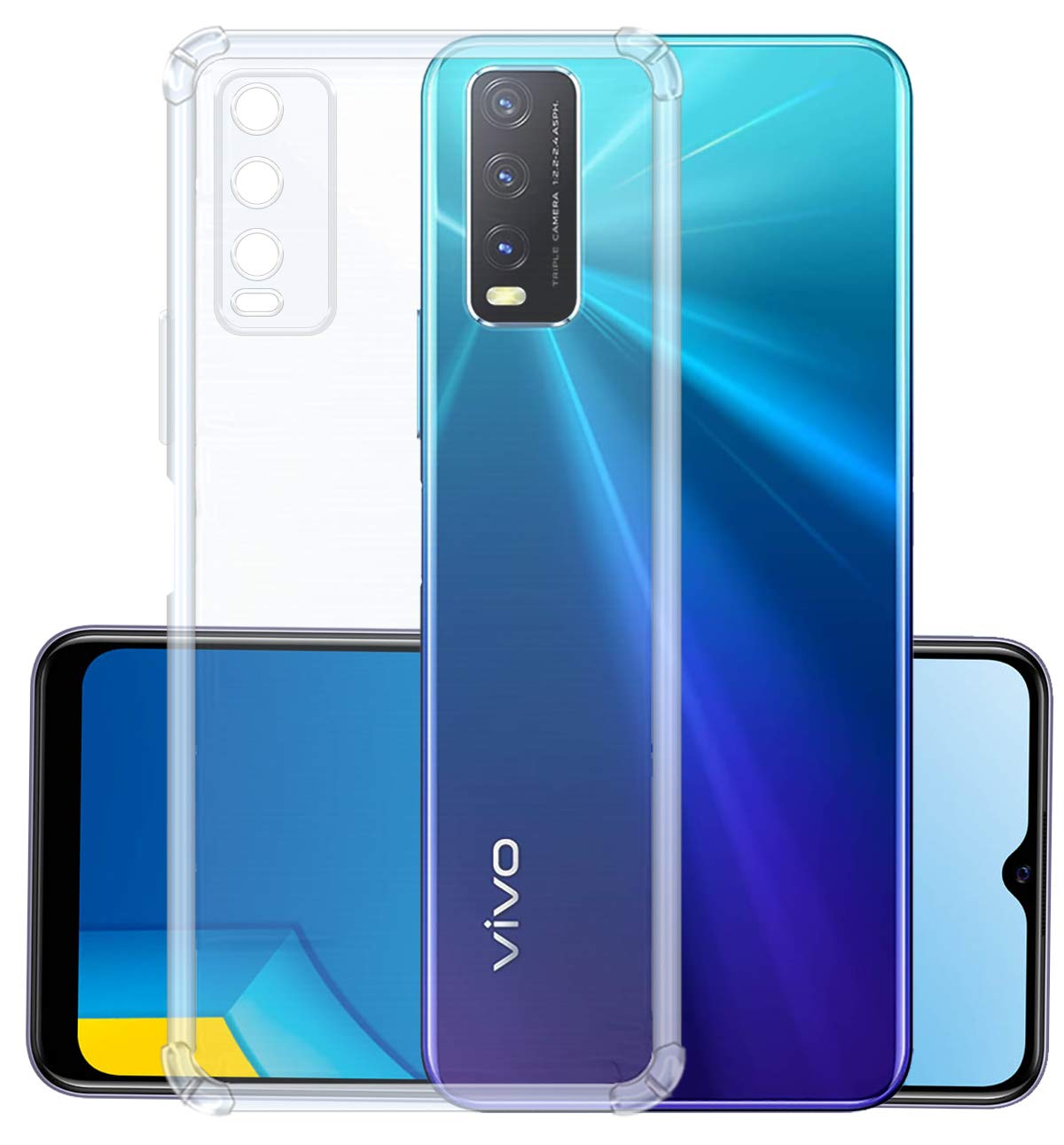 Clear Case Rainbow Cover Vivo Y20 For Vivo Y20 Vivo Y12S Vivo Y20i