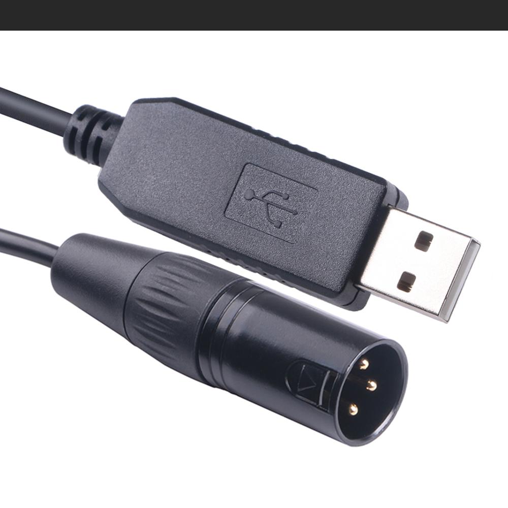USB RS485 DMX Control DMX512 DMX400 DIY Serial Converter Stage Light Controller Equipment Cable. 