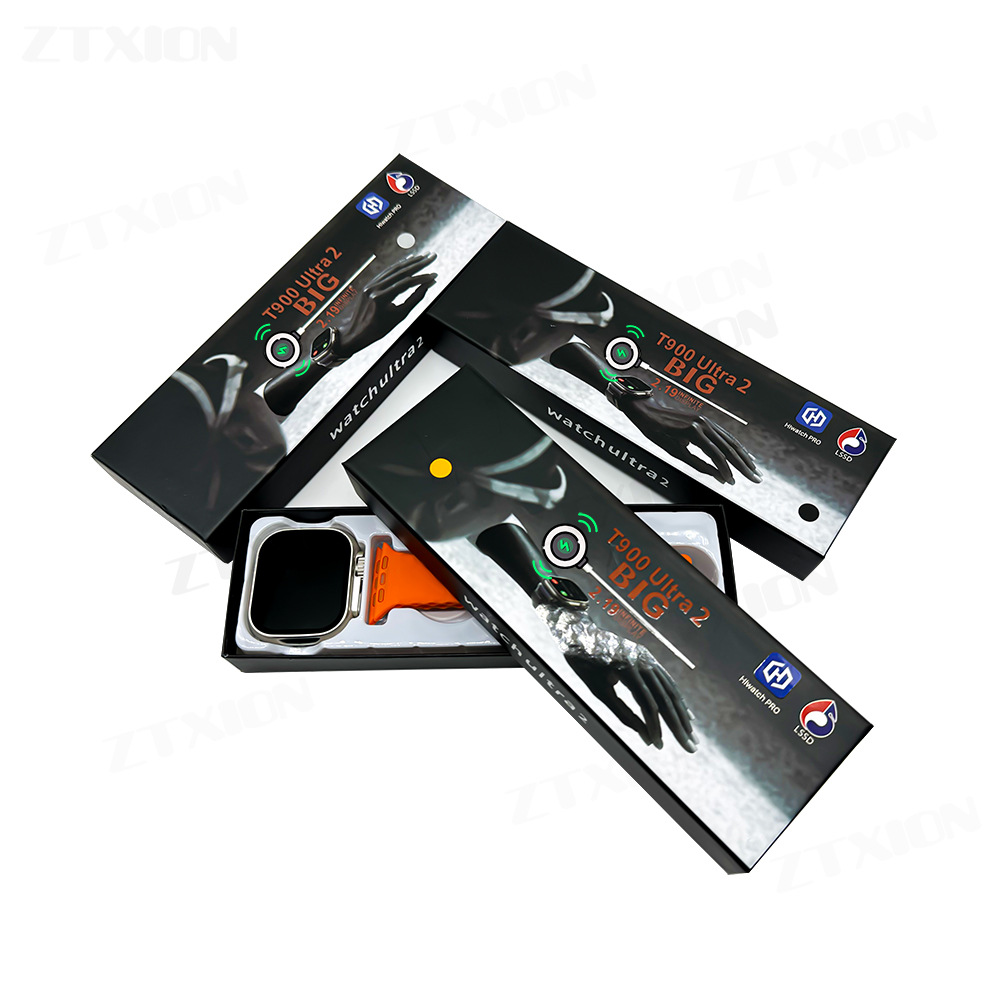 The new T900 Ultra 2 Hiwatch Pro APP smart watch Huaqiang North Dynamic Island touch screen gestures. 