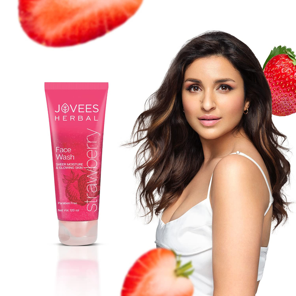 Jovees Strawberry Face Wash (120ml). 