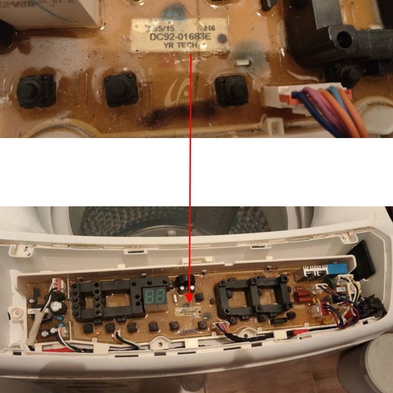 DC41-00215B For Samsung washing machine Computer board DC92-01683E parts. 