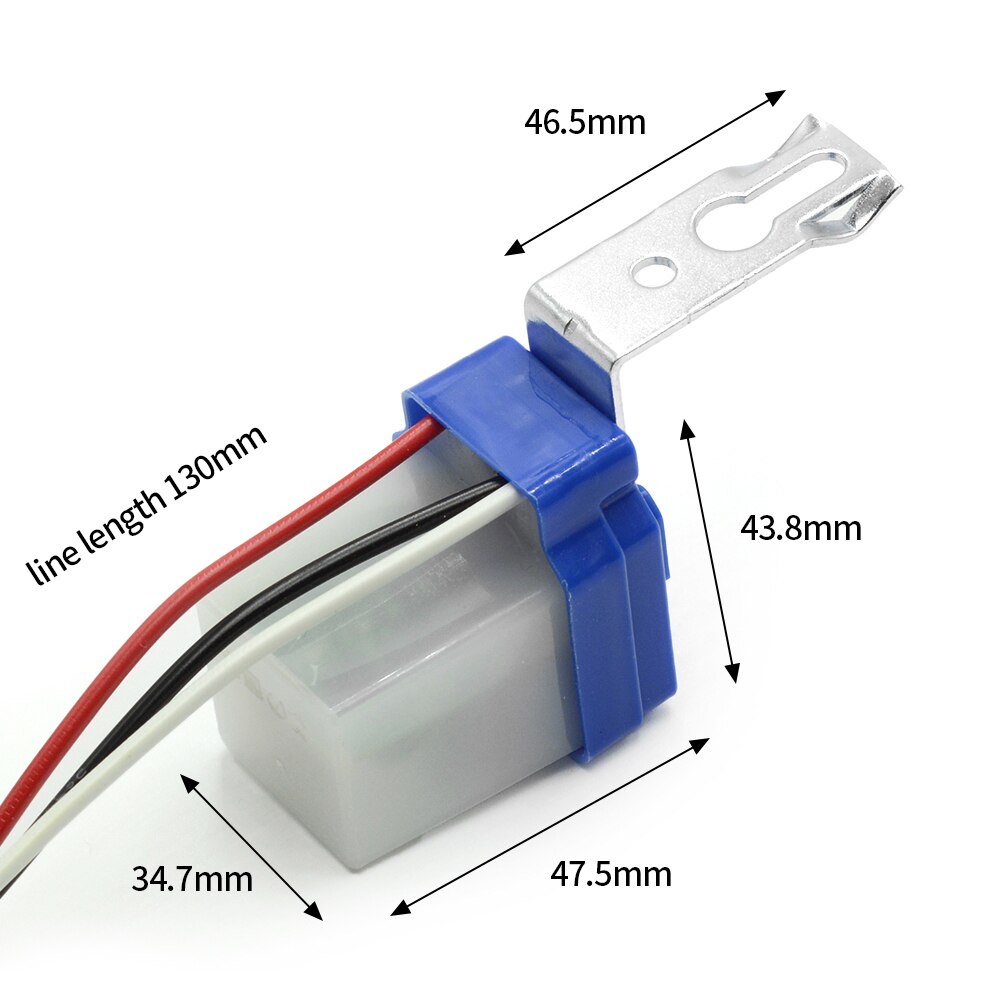 Automatic On Off Photocell Controller street Lamp Light Switch DC AC 220V 50-60Hz 10A Photo Control Photoswitch Sensor Switch. 