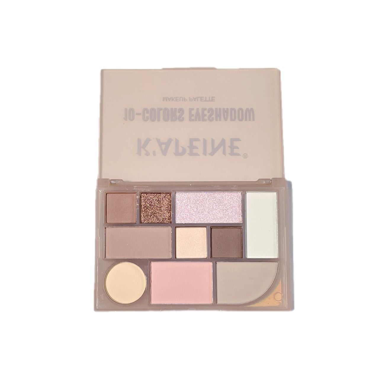 MOOSUN korean 10color eyeshadow platte blush highlighter countour all in one platte 1pc. 
