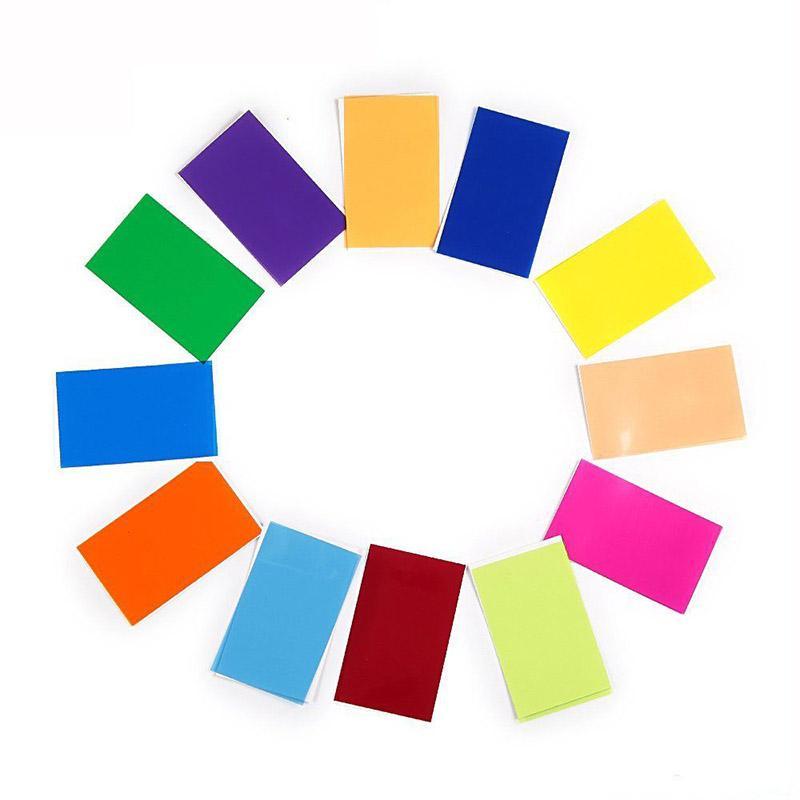 Gel Filter Flash Diffuser soft box 12 Sets of Colorful Studio Lighting Card. 