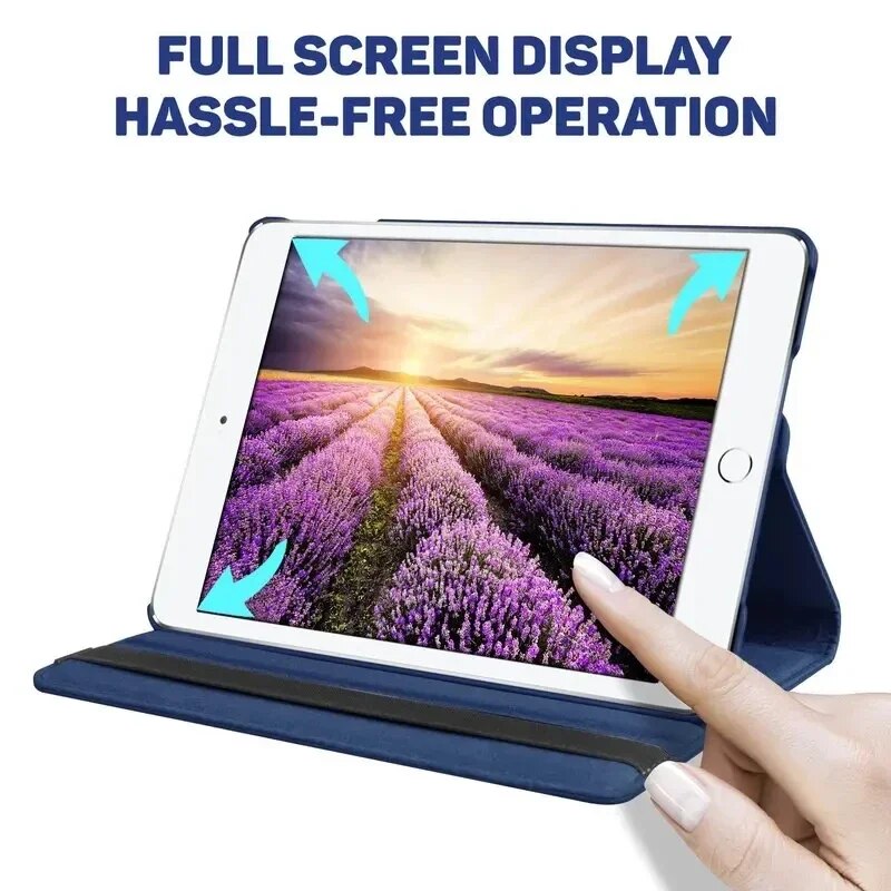 Case for iPad Air model A1474 A1475 A1476 retina cover,Auto Sleep Cover ipad case 10.9 Air 5 4 3 2 9.7 360 Degree Rotating Cases. 