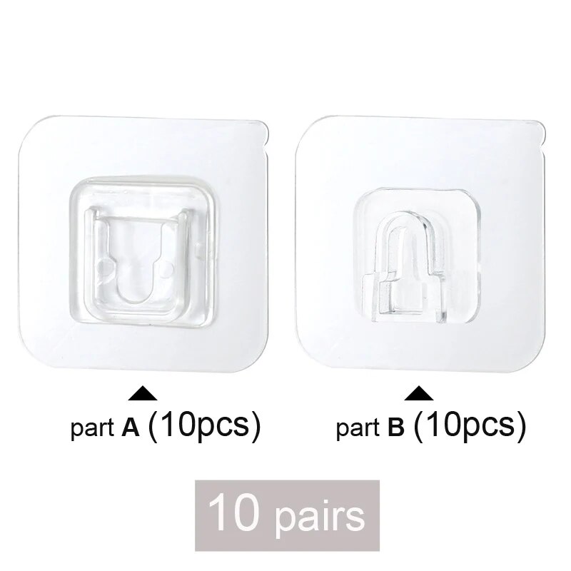 Double Sided Wall Mount Sticker Hooks on Hangers Self Adhesive Patch Cup Sucker Buckel in the Bathroom For Kitchen Organizer