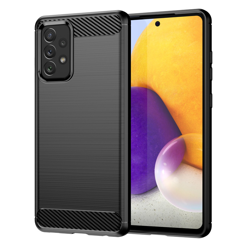 Applicable to Samsung GalaxyA72 5G Phone Case Samsung A72 Fiber Drop-Resistant Protective Cover Soft Case. 