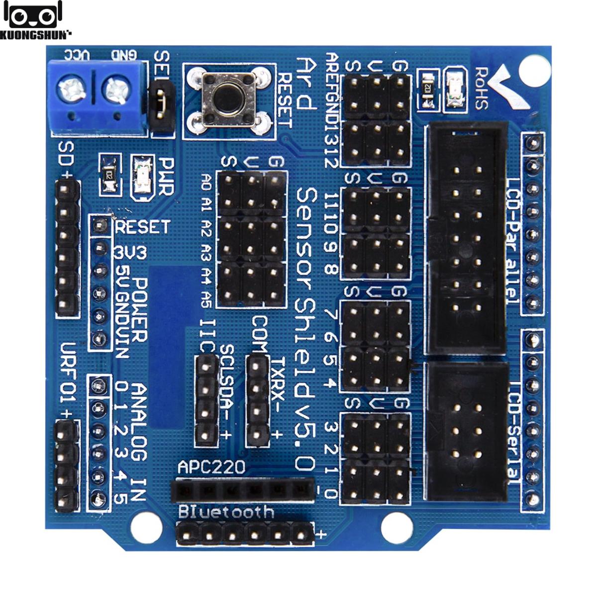 【happy one】Shield V5.0 sensor expansion board UNO R3 V5 Arduino electronic building blocks of robot parts