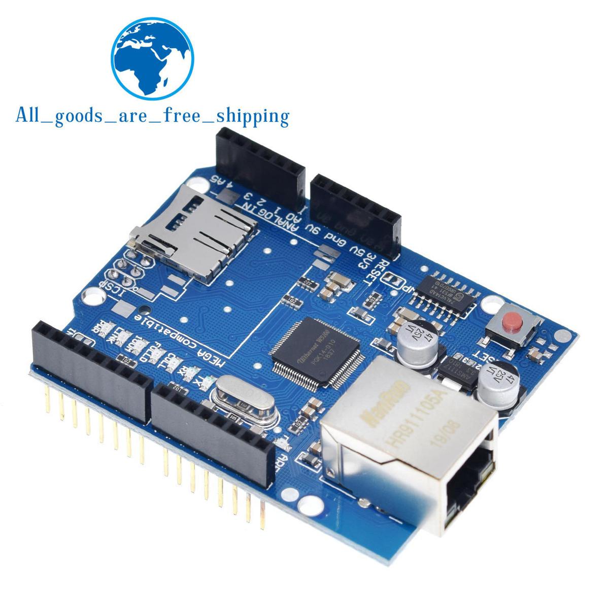 【happy one】UNO Shield Ethernet Shield W5100 R3 Mega 2560 1280 UNR R3 only W5100 Development For Arduino
