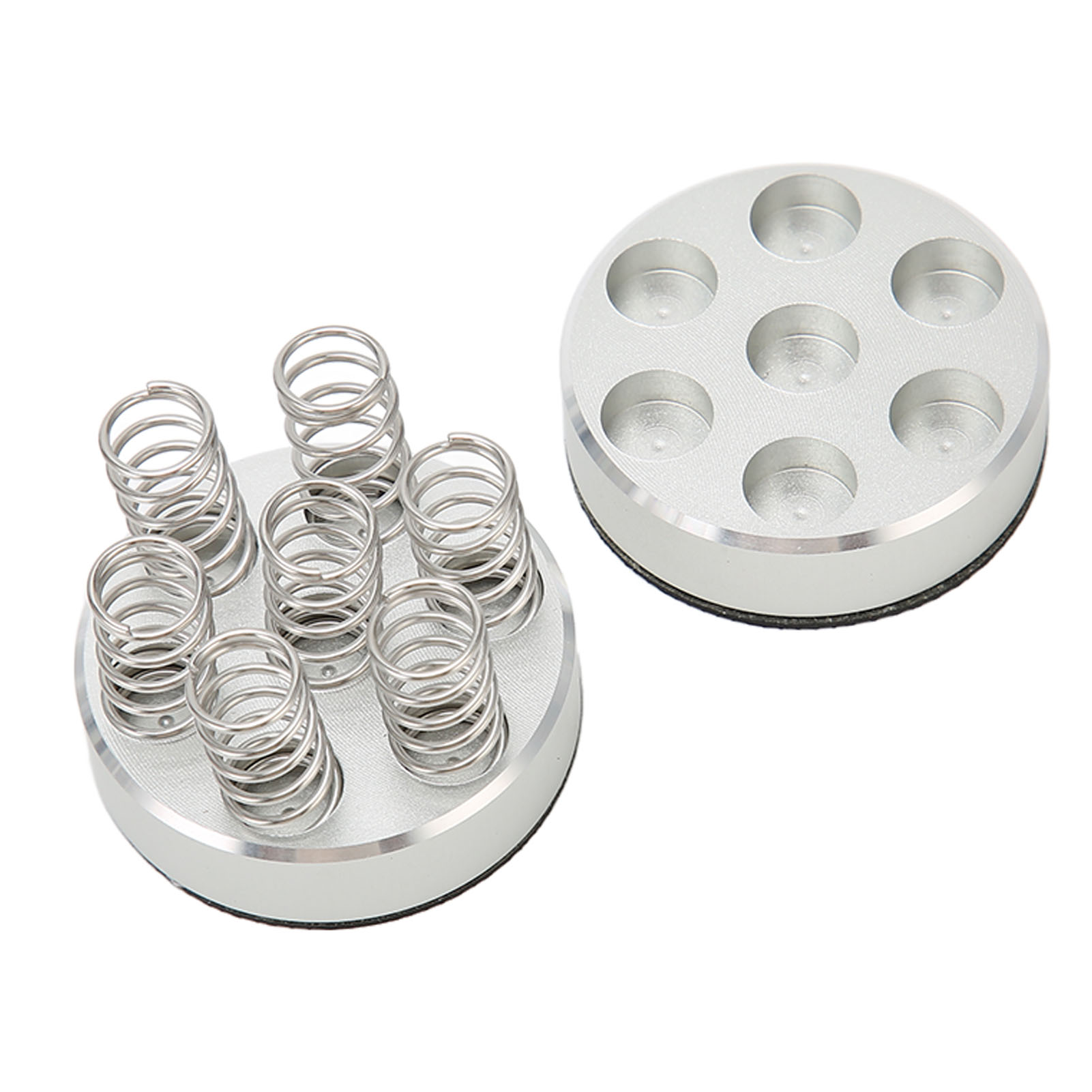Isolation Stand Feet, Shock Absorption Reduce Resonance Generation Aluminum Alloy Spring Speaker Spikes Isolation Stand Easy To Install  for Amplifier. 