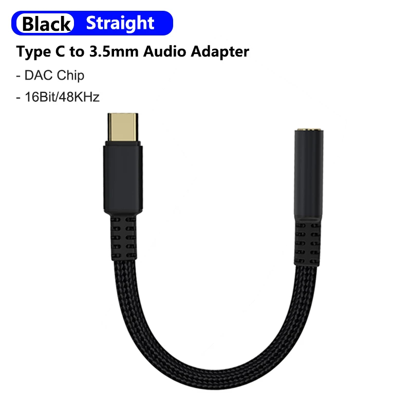 Elbow USB Type C To 3.5mm Jack Earphone Adapter 3.5 Audio Cable Converter For Samsung Galaxy S24 S23 Ultra Xiaomi 14 Poco X6 Pro. 