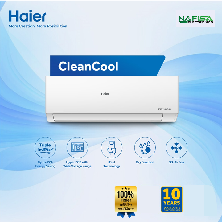 Haier 1.6 Ton CleanCool Inverter AC [HSU-19CleanCool(INV)(Pro)]