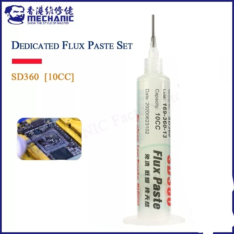 MECHANIC SD360 10cc No-Clean Transparent Flux Paste. 