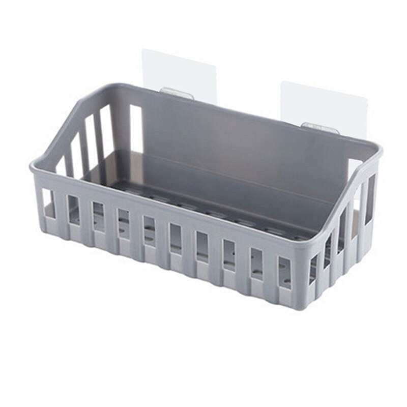 3 Colors Bathroom Shelf Organizer Bathroom Toilet Super Glue Storage Basket Practical Kitchen Bathroom Accessories Wholesale