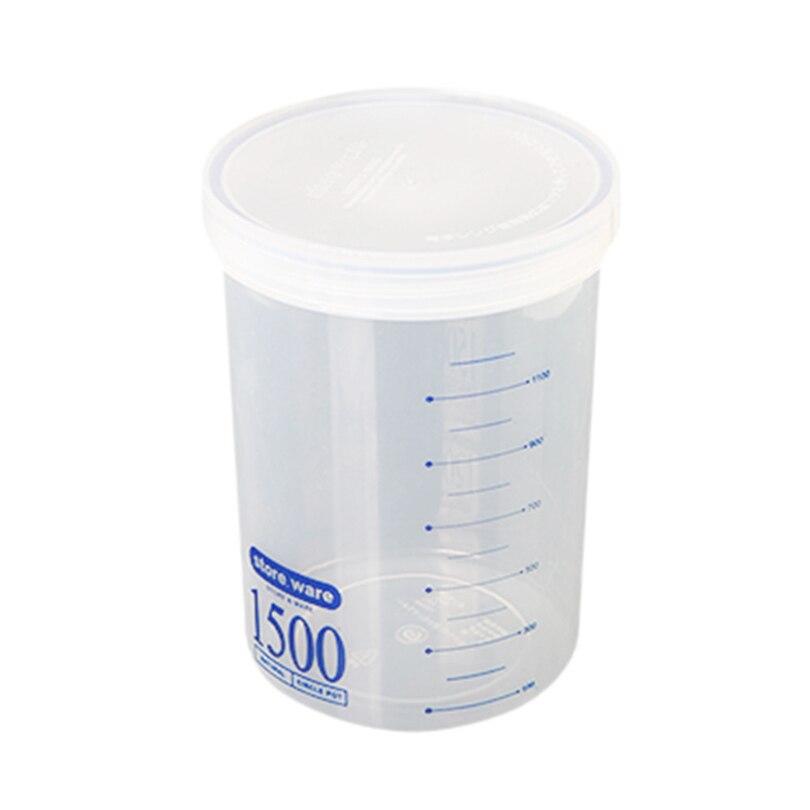 【happy one】Plastic Sealed Cans Kitchen Box Transparent Food Canister Keep Fresh Jar Container Space-saving Fridge box. 