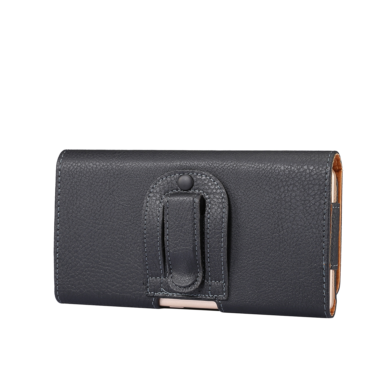 Litchi Texture Waist Hanging Phone Case For 6.7-6.9 inch Phone. 