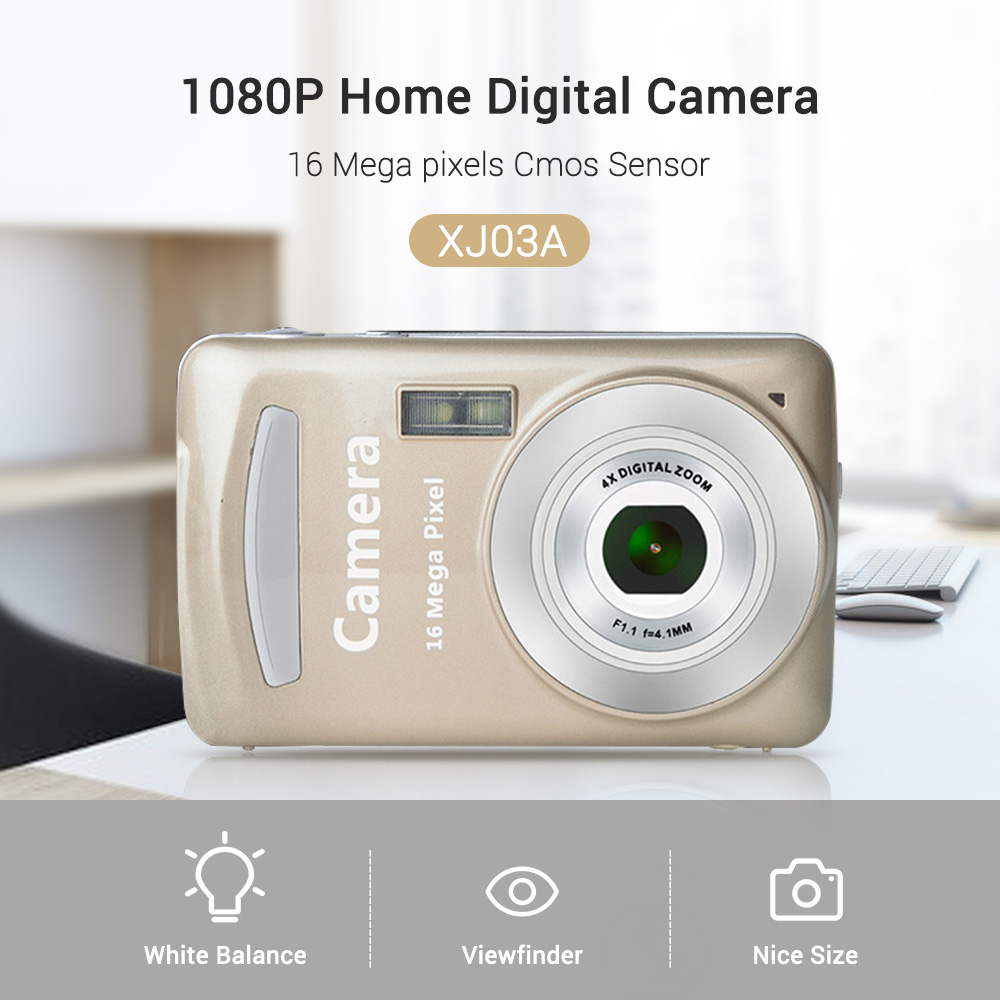 HD 1080P Home Digital Camera Camcorder 16MP Digital SLR Camera 4X Digital Zoom with 1.77 Inch LCD Screen. 