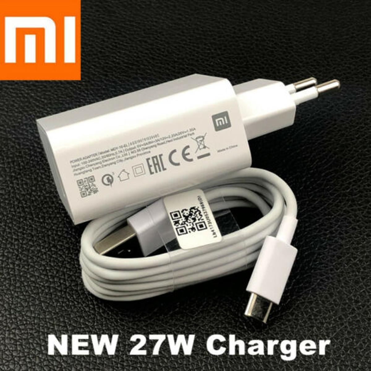 Xiaomi Mi9 27W EU Fast Charger Qc 4.0 Turbo Charge Adapter With Usb Type C Cable For Xiaomi Mi 9 Pro Se 9T Redmi Note 7 8 Pro K20 Pro - Charger