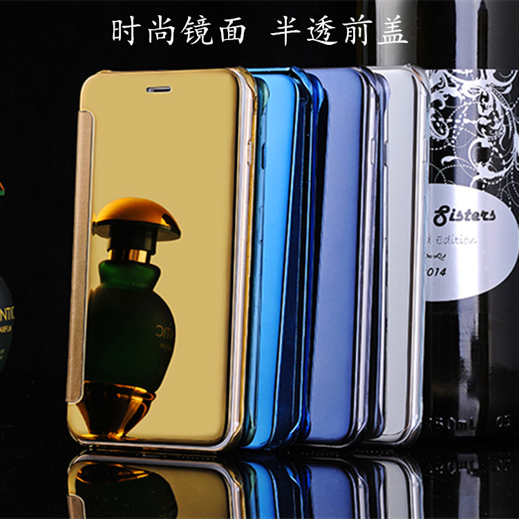 Suitable for Apple iPhone11promax Phone case XS Electroplating Mirror Smart Leather Case Flip Sleep Protective Cover